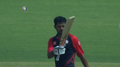 Gujarat's skipper came up with a ton in the Vijay Hazare Trophy quarter-final