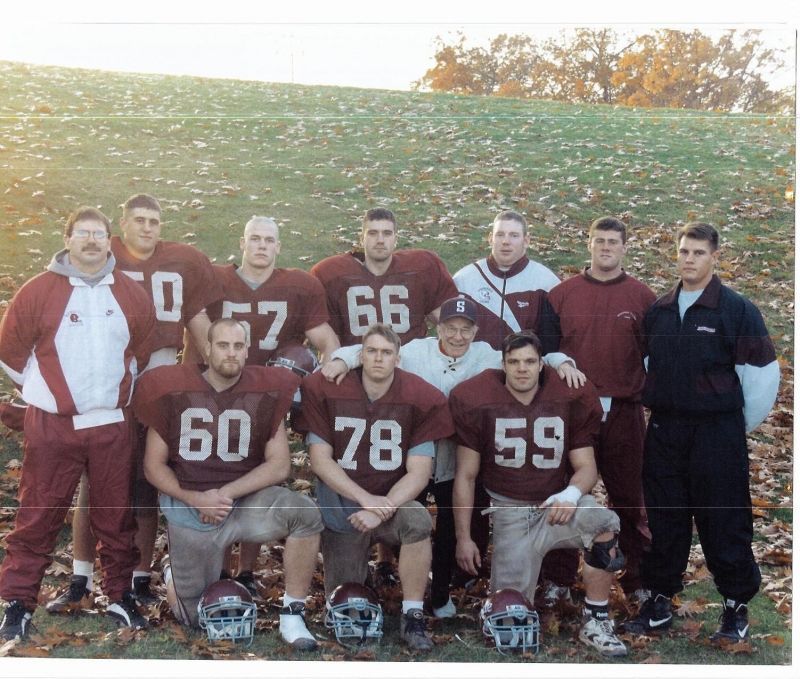 John Cena with his high school football team