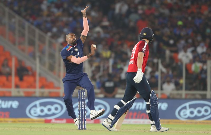 Hardik Pandya was the most economical Indian bowler in the fourth T20I against England
