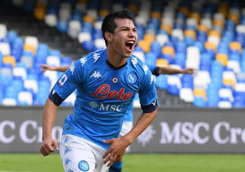 Hirving Lozano has scored nine Serie A goals so far this season.