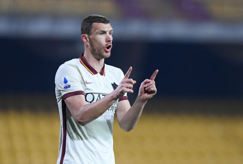 Edin Dzeko was fit enough for the bench against Shakhtar Donetsk