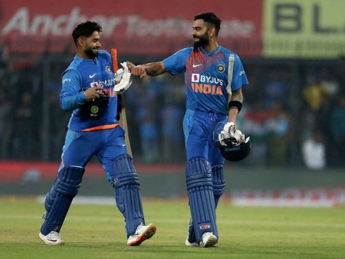 Rishabh Pant(left) and Virat Kohli(right)