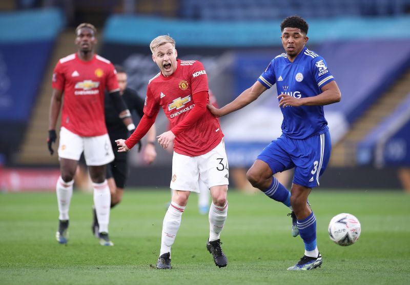 Donny Van de Beek had a poor outing in Manchester United's FA Cup loss to Leicester City