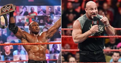 Bobby Lashley and Goldberg