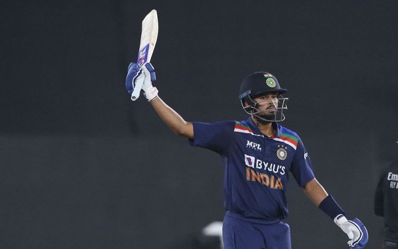 Shreyas Iyer was the top-scorer for India in the first T20I