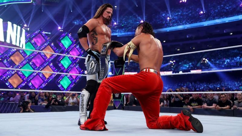 AJ Styles successfully defended the WWE Championship against Shinsuke Nakamura at WrestleMania 34