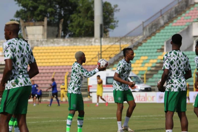 Nigeria will host Liberia on Friday; photo credit: Super Eagles Twitter