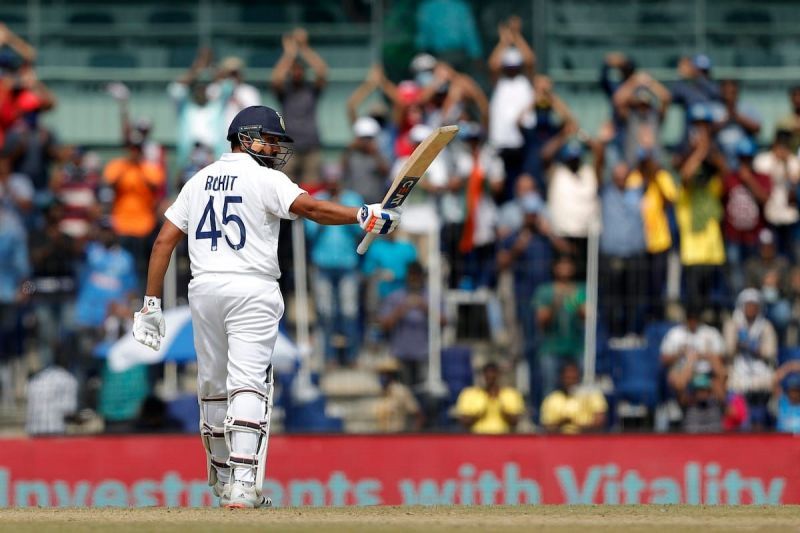 Rohit Sharma has amassed 296 runs at an average of 59.2 in the three England Tests so far [Credits: BCCI]