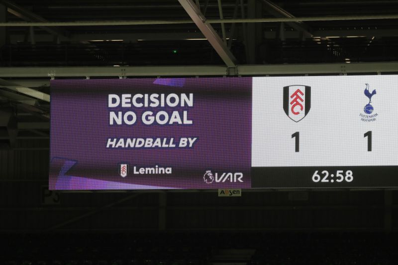 The call to chalk off Fulham's goal tonight was harsh but fair.