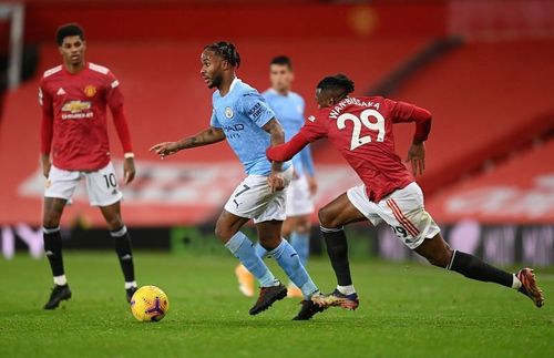 Manchester City play hosts in the 185th derby against Manchester United.