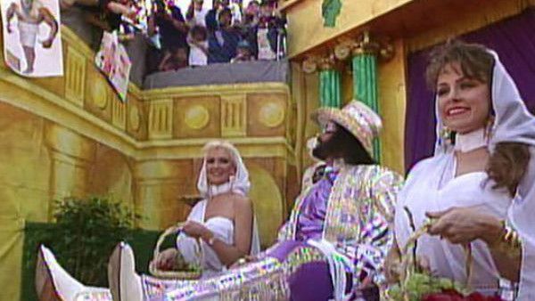 The entrance at WrestleMania IX