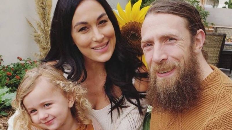 Bryan, his wife, Brie and daughter Birdie