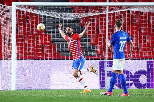 Jorge Molina scored Granada's opener in the first leg against Molde