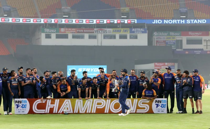 India won the T20I series against England 3-2.