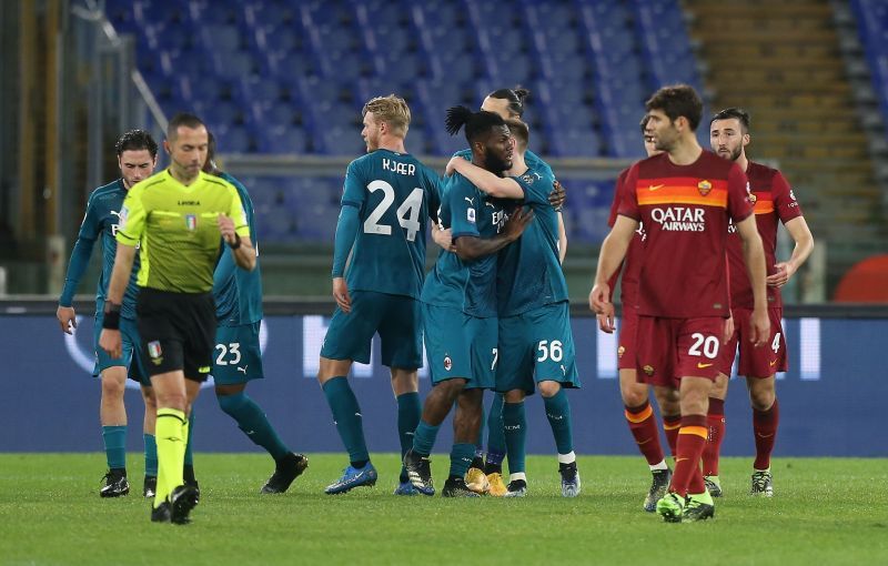 Frank Kessie took full advantage of the penalty decision to score AC Milan's opener.