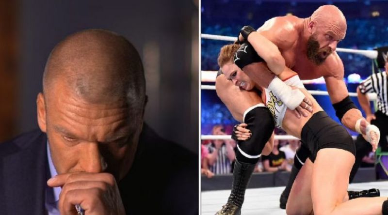 Triple H has lost the most number of matches at WrestleMania