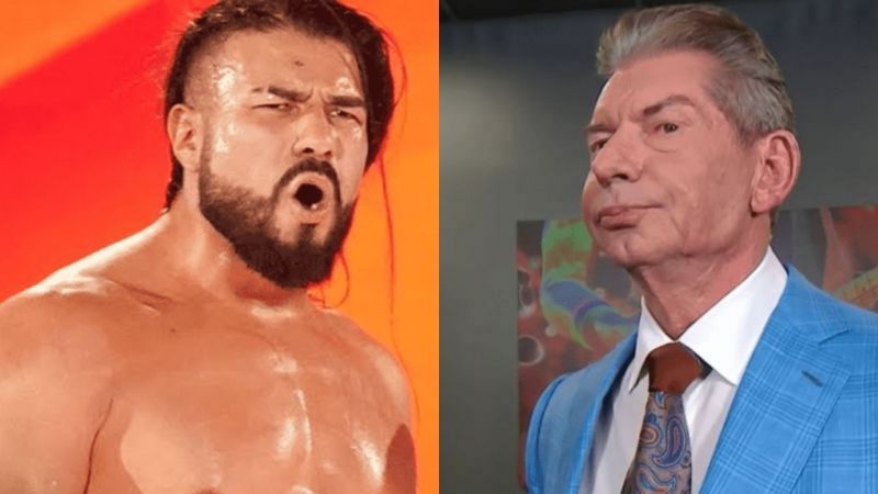 Andrade and Vince McMahon.