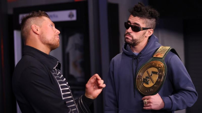 Bad Bunny and The Miz on WWE RAW