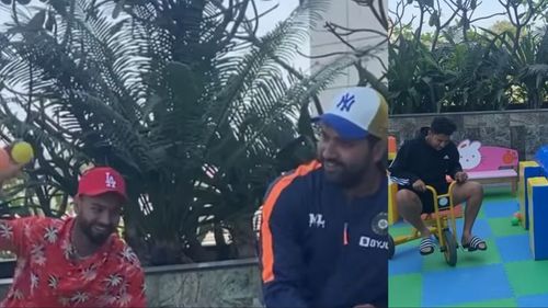 Rohit Sharma, Shikhar Dhawan, Kuldeep Yadav and Rishabh Pant enjoyed themselves