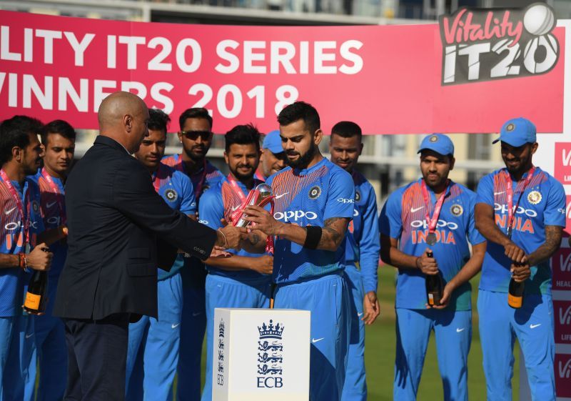 Team India won its last T20I series against England