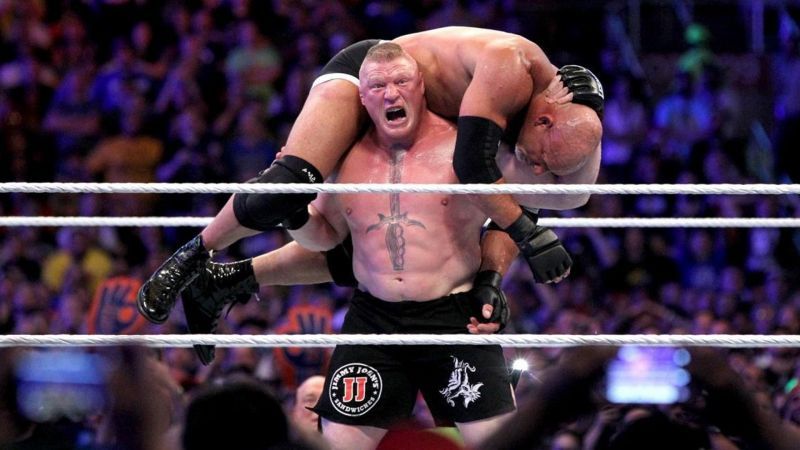Brock Lesnar captured the WWE Universal Championship for the first time by defeating Goldberg at WrestleMania 33
