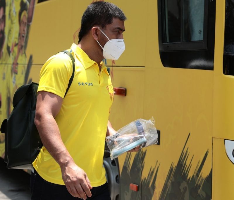 Chennai Super Kings captain MS Dhoni. Pic: CSK/ Twitter