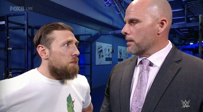 Daniel Bryan and Adam Pearce