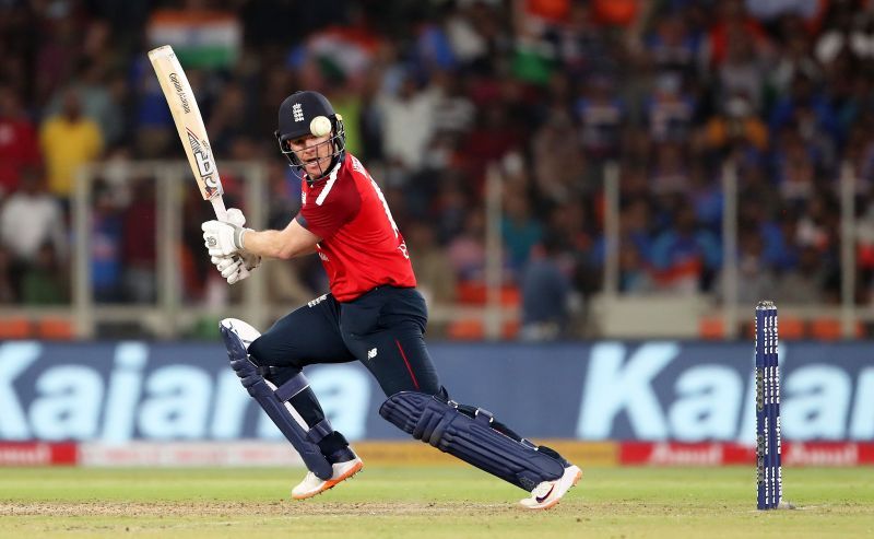 Eoin Morgan in action for England against Team India