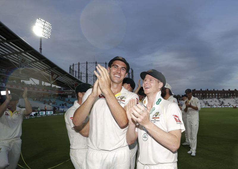 Pat Cummins (L) &amp; Steve Smith