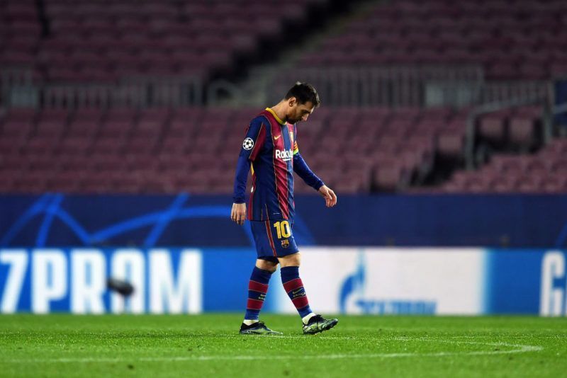 Lionel Messi has five goals in eight games against PSG
