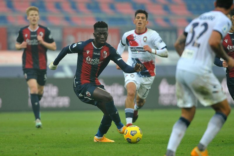 Musa Barrow will aim to continue his scoring form for Bologna