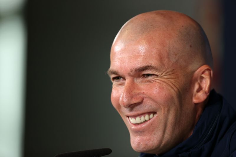 Real Madrid manager Zinedine Zidane