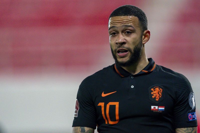 Memphis Depay scored a brace against Gibraltar.