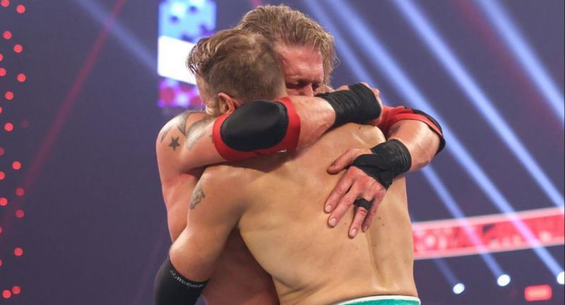 Edge and Christian at Royal Rumble 2021