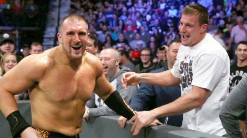 Mojo Rawley and Rob Gronkowski