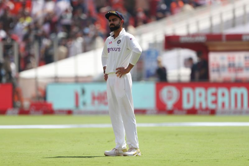 Virat Kohli looks perplexed after another dubious DRS decision