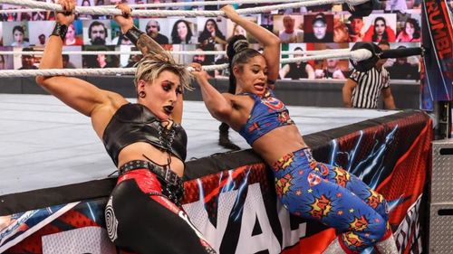 Rhea Ripley and Bianca Belair were the final two of the 2021 Royal Rumble