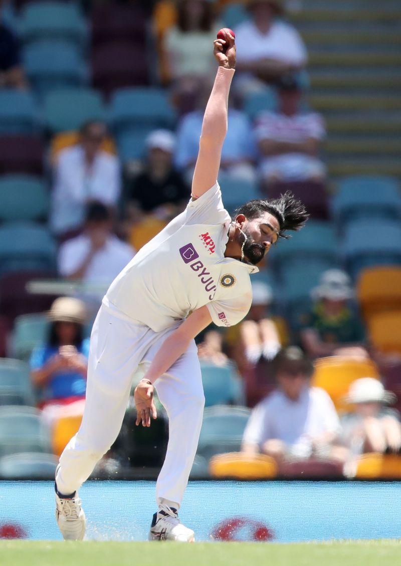 Md Siraj bowls in Australia. He has been one of the finds for India in Test cricket in recent times.