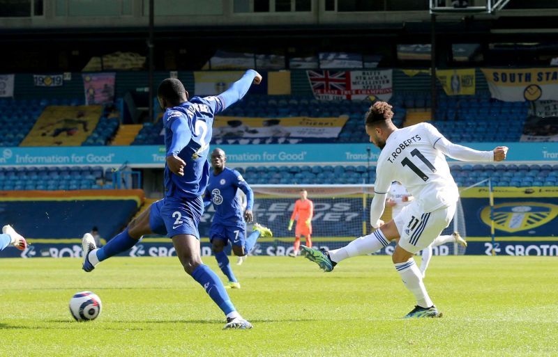 Chelsea had to defend well against a potent Leeds attack.