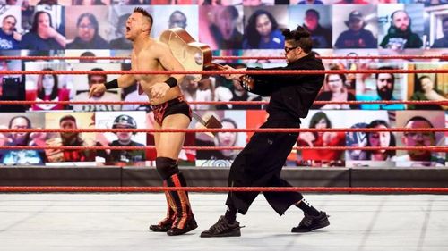 Bad Bunny attacked The Miz on RAW