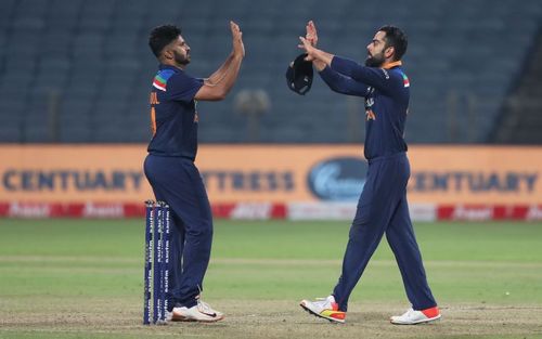 Shardul Thakur and Virat Kohli (right)