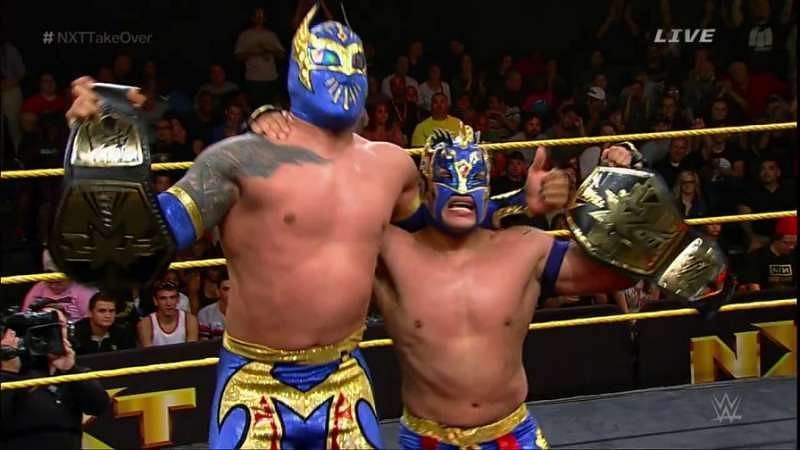 Sin Cara and Kalisto ended The Ascension's 343-day reign as NXT Tag Team Champions.