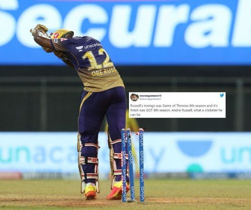 Andre Russell's blistering knock came to a sad end