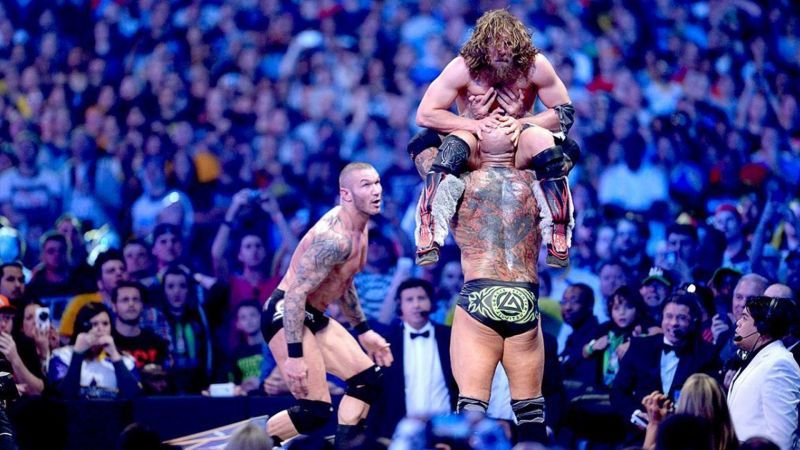 Daniel Bryan completed &quot;the miracle on Bourbon Street&quot; by defeating Randy Orton and Batista at WrestleMania XXX