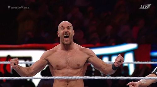 Cesaro won his first singles WrestleMania match tonight