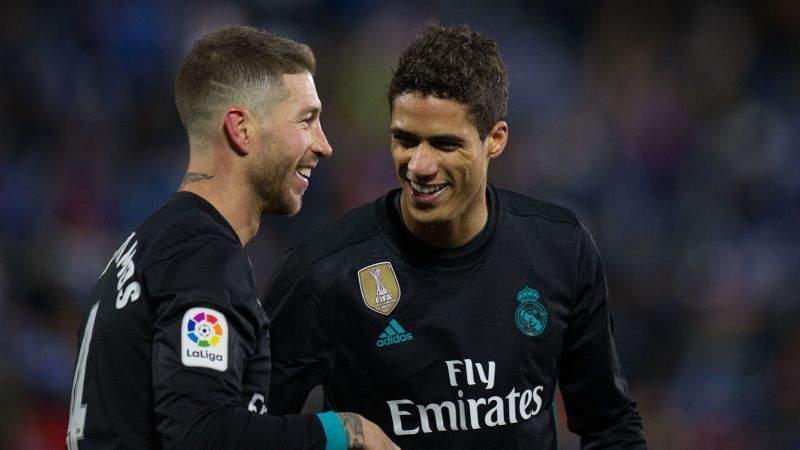 Sergio Ramos and Raphael Varane