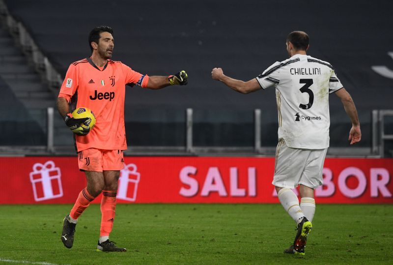 Giorgio Chiellini and Gianluigi Buffon have played together at Juventus for over a decade