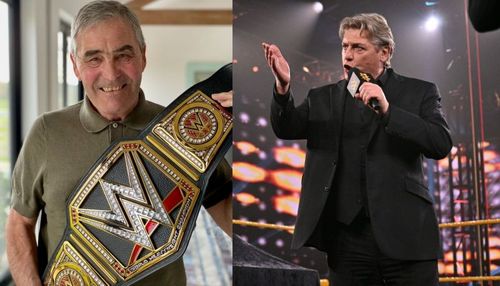 Tony Carr with the WWE Championship; William Regal