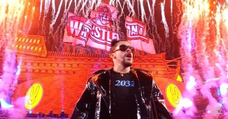 Bad Bunny makes his WrestleMania entrance