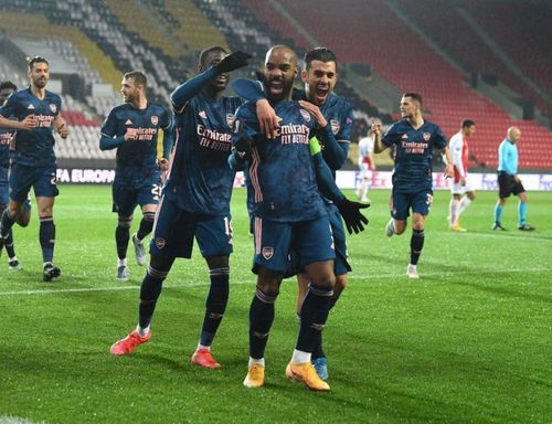 Arsenal are through to the UEFA Europa League semi-final after beating Slavia Prague